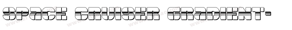 Space Cruiser Gradient字体转换